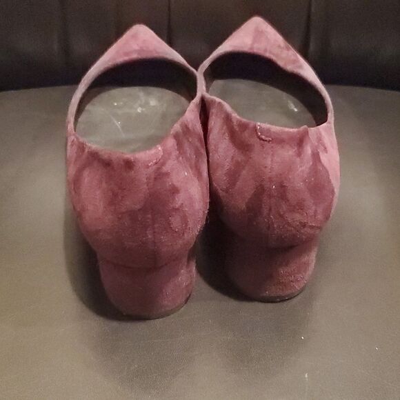 VIA SPIGA Eggplant Suede Heels - Size 8.5 - Picture 4 of 7